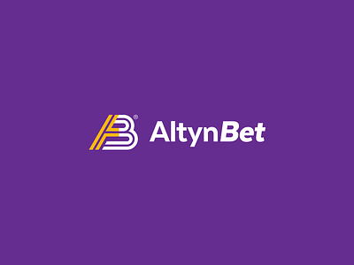Altynbet — betting company. a altyn b bet betting coin golden lettering logo logotyp star win