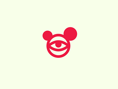 Barb photo studio. barb ears eye face logo logotype mark mouse sign