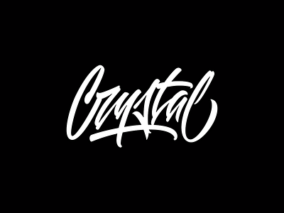 Crystal. Lettering. by Anton Akhmatov on Dribbble