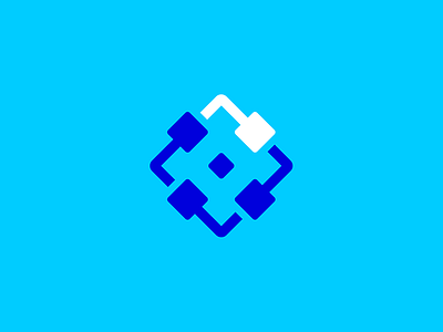 WIP. Logo for InterCommertz. commerce inter line logo logotype mark network partnership sign