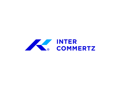 WIP. Intercommertz. commerce inter line logo logotype mark network partnership sign