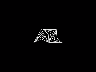 Logo for Alex Zilberg — silver mount. a blend line logo logotype mark mount mountain sign silver triangle z