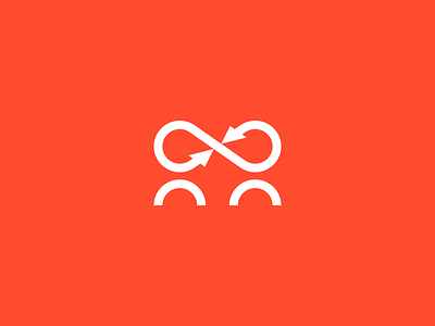 WIP. Metafora — translation services. abc arrows couple infinity language logo logotype mark metaphor service sign translation