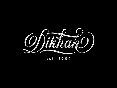 WIP. Dikhan lettering. binder calligraphy hand type lab lettering logo logotype mark sign type wing