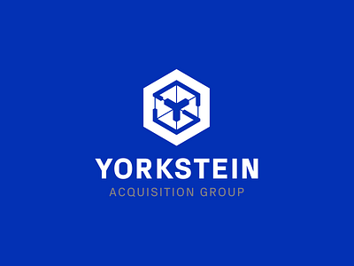 Monogram YS. Consulting in the construction industry. blue cube logo logotype mark monogram print s sign y yorkstein