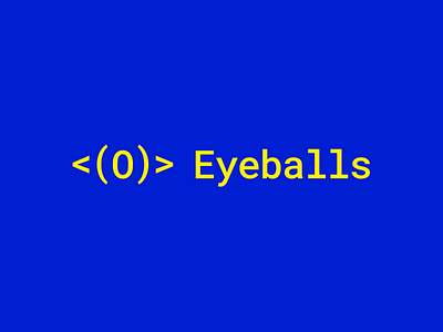 Eyeballs. chat code communication digital eye eyeball logo logotype mark sign