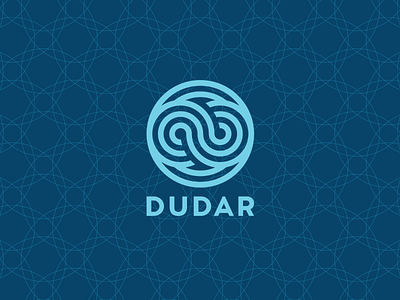 Final logo for Dudar. circle curls dudar infinity line logo logotype mark sign spiral