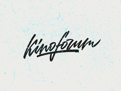 WiP. Kinoforum. branding brush calligraphy kinoforum lettering logo logotype mark sign symbols