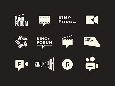 WiP. Kinoforum. branding brush calligraphy cinema film forum lettering logo logotype mark sign symbols