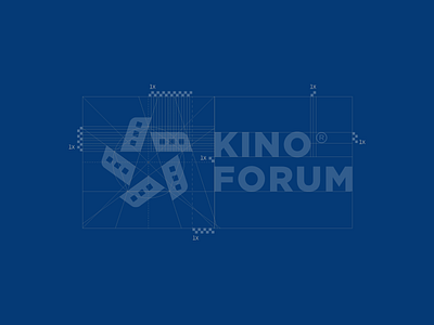 Kinoforum. branding cinema film kino logo logotype mark sign star symbols