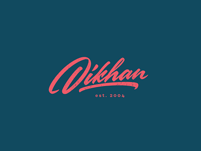 Dikhan. calligraphy handtype lettering logo logotype type typography