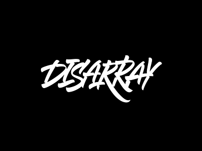 New logo for DJ Disarray. brush calligraphy dj handtype lettering logo logotype mark sign type