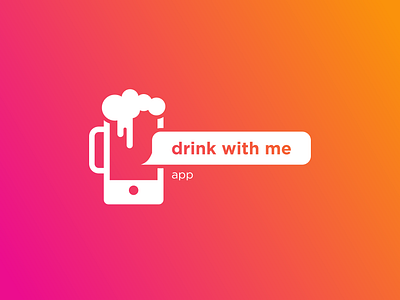 DWM alcohol app challange communication dribbbble drink flat icon joke logo mark