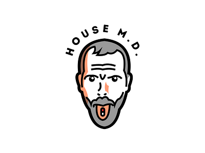 House M.D. challenge cinema doctor face logo logo a day logofolio medical