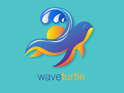 turtle wave logo animal logo logodaily logodesign logoinspiration logos sun sunset turtle wave