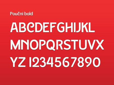 Poučni Bold b deco font glyph letters revival type typography