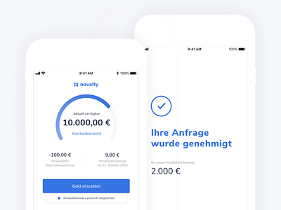 Mobile-first bank banking app