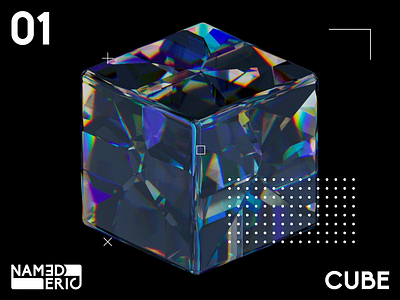 01 CUBE 3d art 3d render branding c4d c4dart design glass logo motion design motion designer rainbow