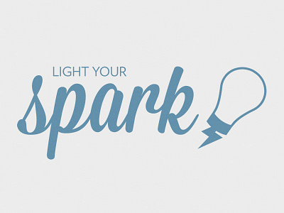 Light Your Spark branding bulb light logo spark