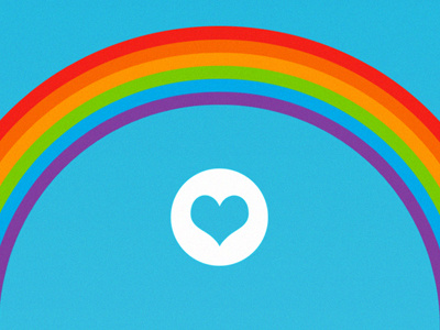 Happy Anniversary Pt. 2 anniversary happyanniversary heart love poster rainbow