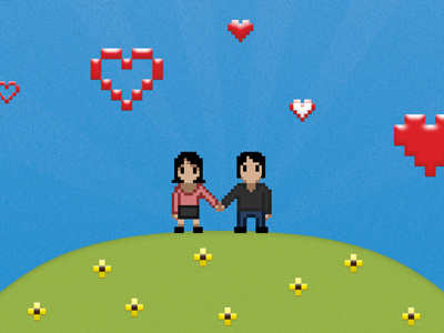 Anniversary Poster anniversary love pixel pixel people poster