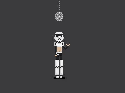 Stormtrooper at party art party pixel storm trooper