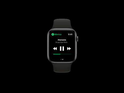 Daily UI – #009 Music Player adobexd appdesign applewatch black dailyui dailyui009 dailyuichallenge dark music player spotify uidesign uiux watchos