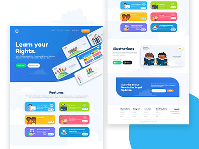 Kiddies App Website Landing Page