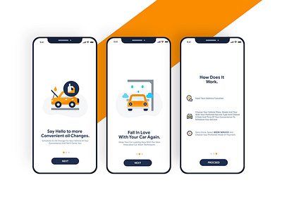 Onboarding Screens for a Mobile App Project