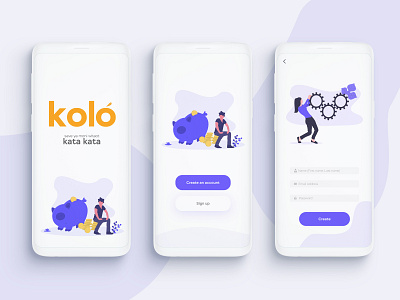 App Concept #Kolo app banking app clean finance app minimalist design ui youth