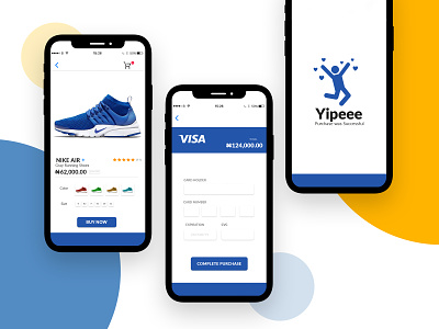 Check Out Page app checkout page clean e commerce illustration interaction iphone minimalist design nigeria shoes success ui