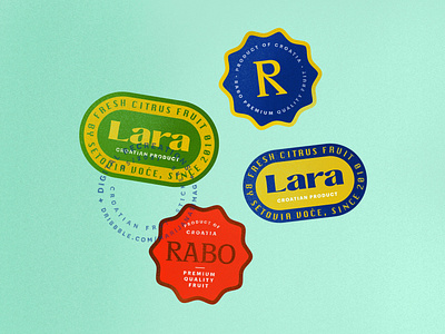 Croatian fruit stickers recreated design fruitstickers illustration illustrator procreate stickerdesign stickers typography vector