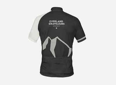 OVERLAND GRAVELEURS Jersey Design branding clothing design cycling jersey logotype