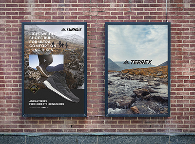 Adidas Terrex Billboards addesign advertisment conceptdesign digitaldesign marketing mockup
