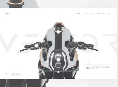 Concept motorcycle website branding cleandesign conceptdesign digitaldesign minimalistic uidesign userinterface webdesign