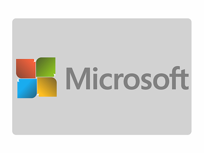 Logo Microsoft design gradient logo microsoft re-create re-design recreate redesign refonte