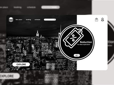 Explore The World america black black white booking buy design explore figma homepage new york re design redesign sold store ui