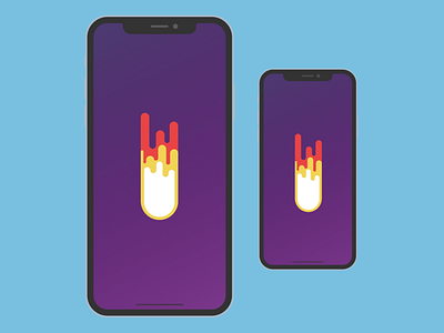 Logo Meteor blue blue and white design gradient illustration iphone 8 iphone x logo meteor mobile purple red vector yellow