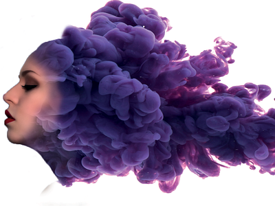 Face in the smoke adobe photoshop design face gradient photoshop ps purple smoke vector white