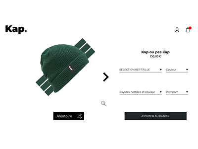 Kap. design gradient green logo luxe luxery new produit shop ui