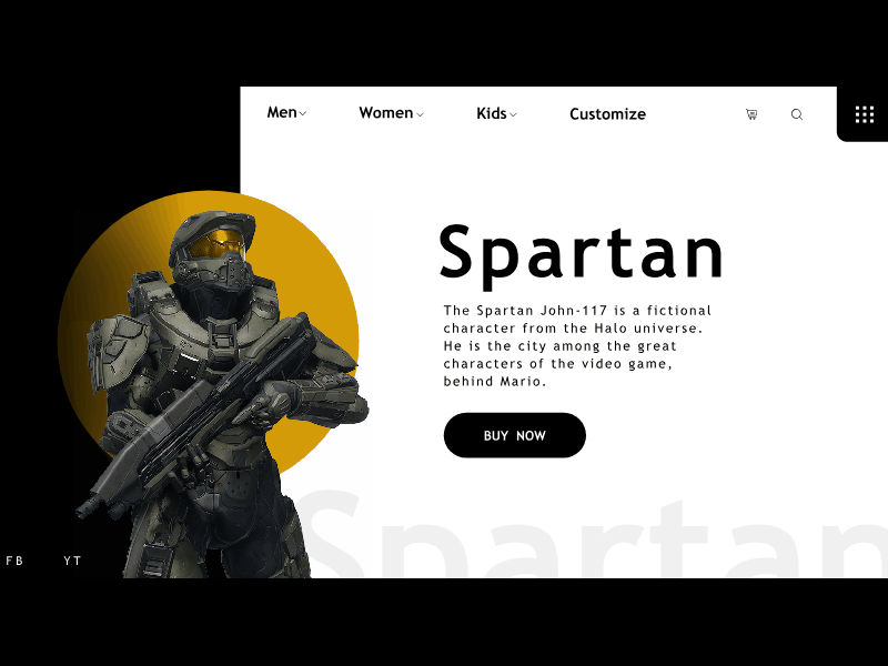 Spartan animation adobe adobe animate adobe xd black concept design design halo shop ui xd