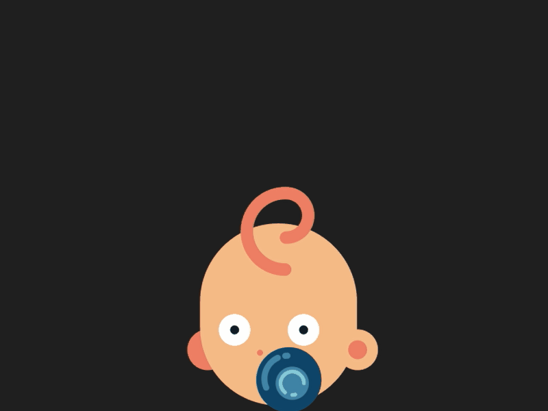 Baby jump after effect aftereffects animation baby illustration illustrator jump logo vector