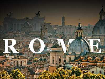 Rome [Concept] black concept design gradient logo photoshop rome trip ui