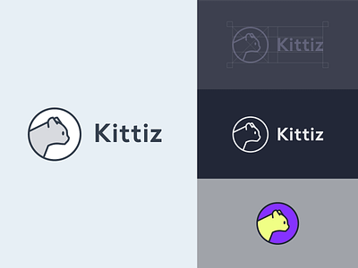 Kittiz animal animals cat concept design graphic identity line logo mark symbol
