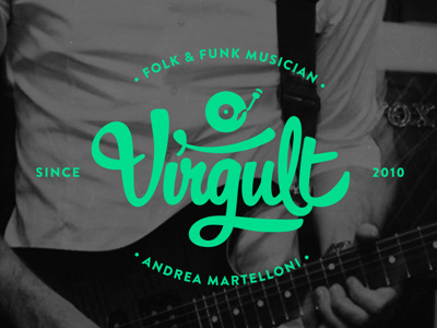 Identity for Andrea Martelloni aka Virgult brand identity logo logotype musician new vintage