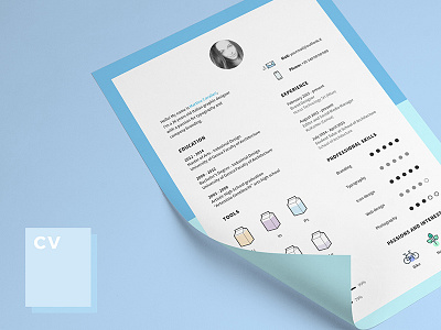 Cv and Icons for Free cv design free graphic icons indesign template