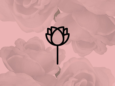 Roselade black flower icon jelly logo marmalade pink project rose