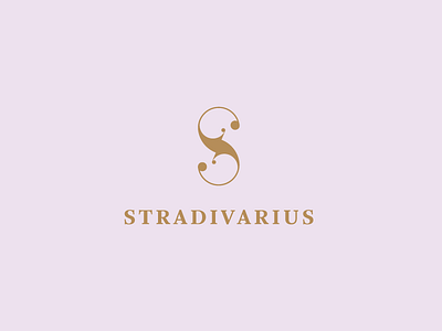Stradivarius - Concept Logo concept fashion gold identity logo logos mark monogram proposal s stradivarius