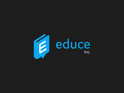 Educe - Concept balloon book concept education idea identity logo mark unused