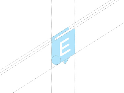 Educe - Grid System balloon book concept education grid idea identity logo mark unused